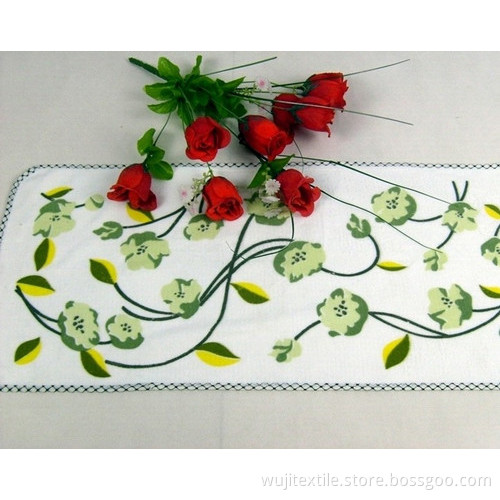 100% Cotton Terry Face Towel Hand Towel with Printing (WJ-F1030)